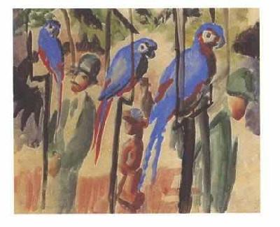 August Macke At the parrot